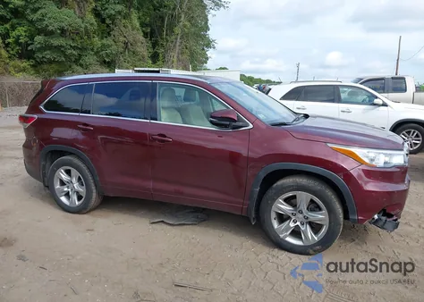 2015 Toyota Highlander Limited Platinum V6 from USA, damaged, VIN 5TDDKRFH5FS161849